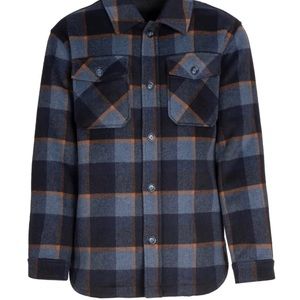 Men’s Paisley & Gray XL Shirt Jacket - Rust, Blue, Buffalo Check - NWT